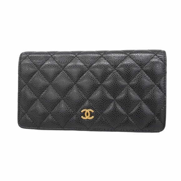 CHANEL Black Caviar Leather Wallet - Picture 1 of 15
